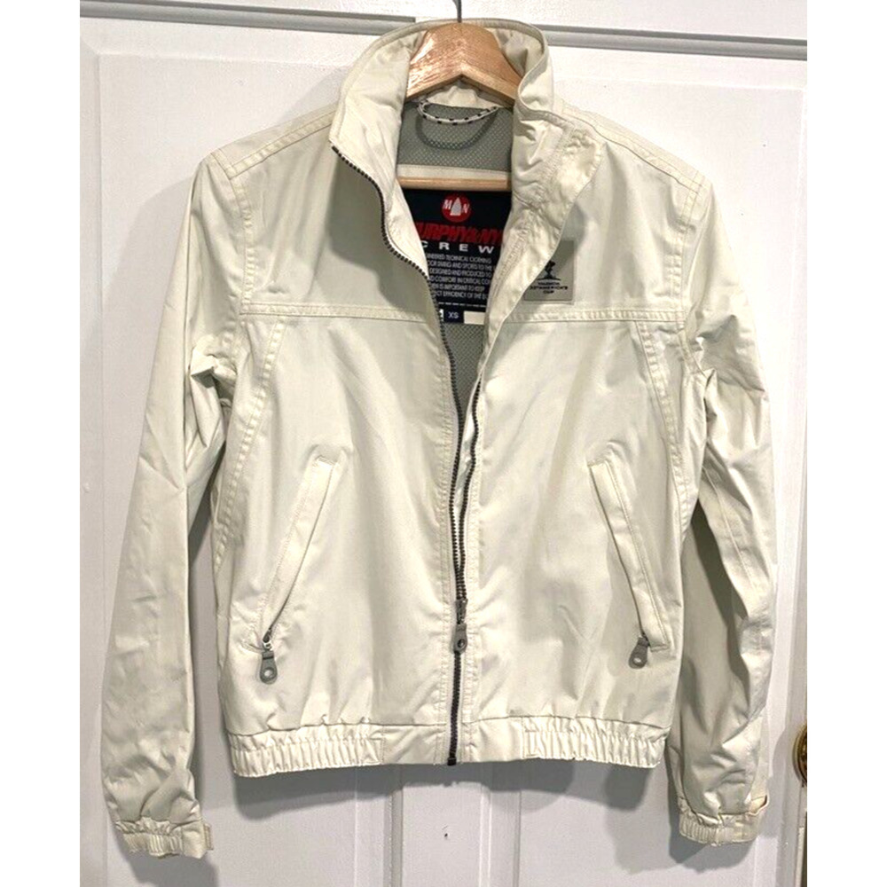 Murphy Nye Crew - Vintage VALENCIA Sailing Waterproof white Jacket women's XS